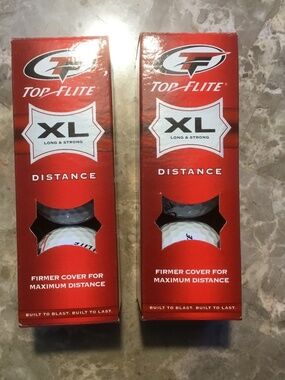 State Farm Logo - 2 sets of 3 Top Flite XL Golf Balls (6 Total Golf Balls) NICE!